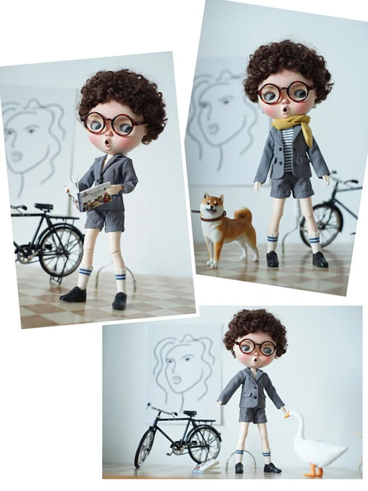 2 шт./компл. кукла [пальто + шорты] Blyth Весенний костюм BJD куртка (подходит для Azone MMK