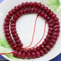 5x8mm brazil faceted red ruby round loose beads for women accessories diy necklace bracelet earrings 15 aaa xu114