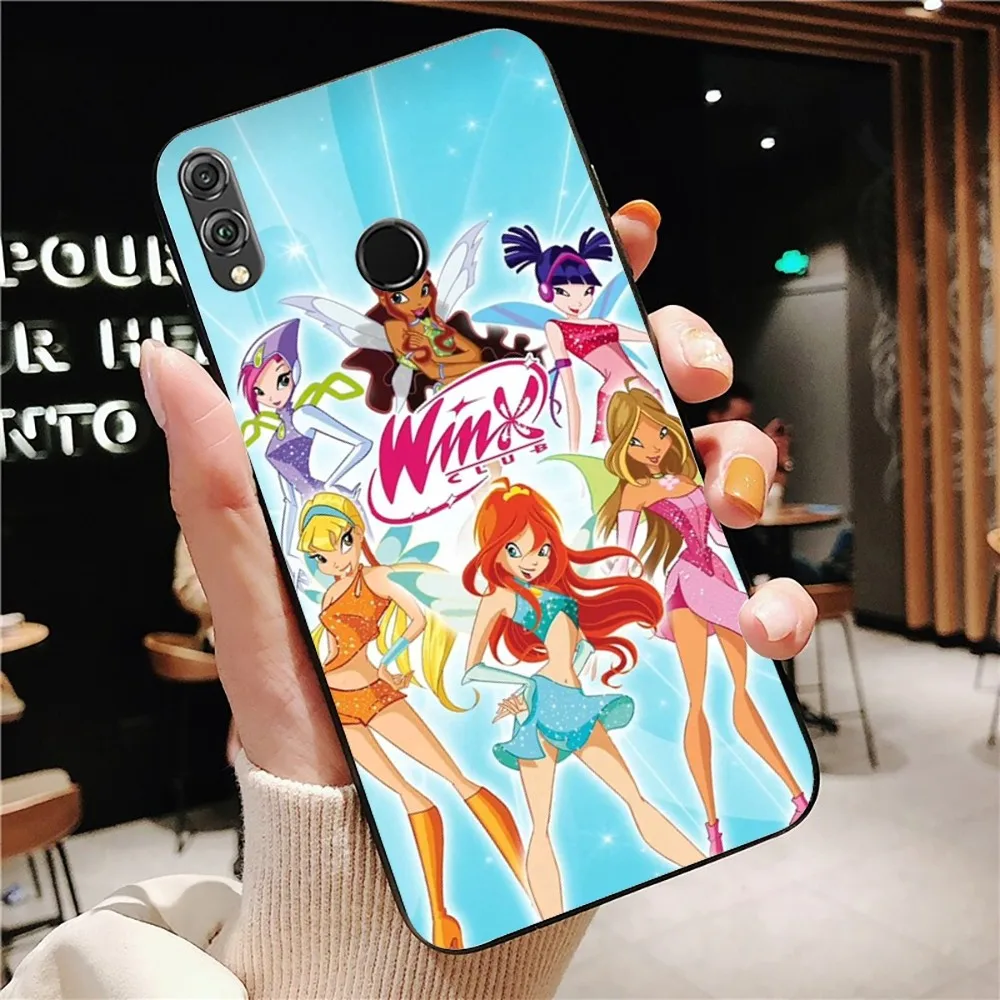 Чехол для телефона Girl W-Winxs C-clubs Huawei Honor 10 Lite 9 20 7A 9X 30 50 60 70 Pro Plus мягкий силиконовый