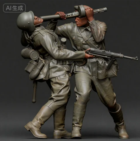 Набор для сборки модели из резины 1/35 (2 солдатика) A-2191