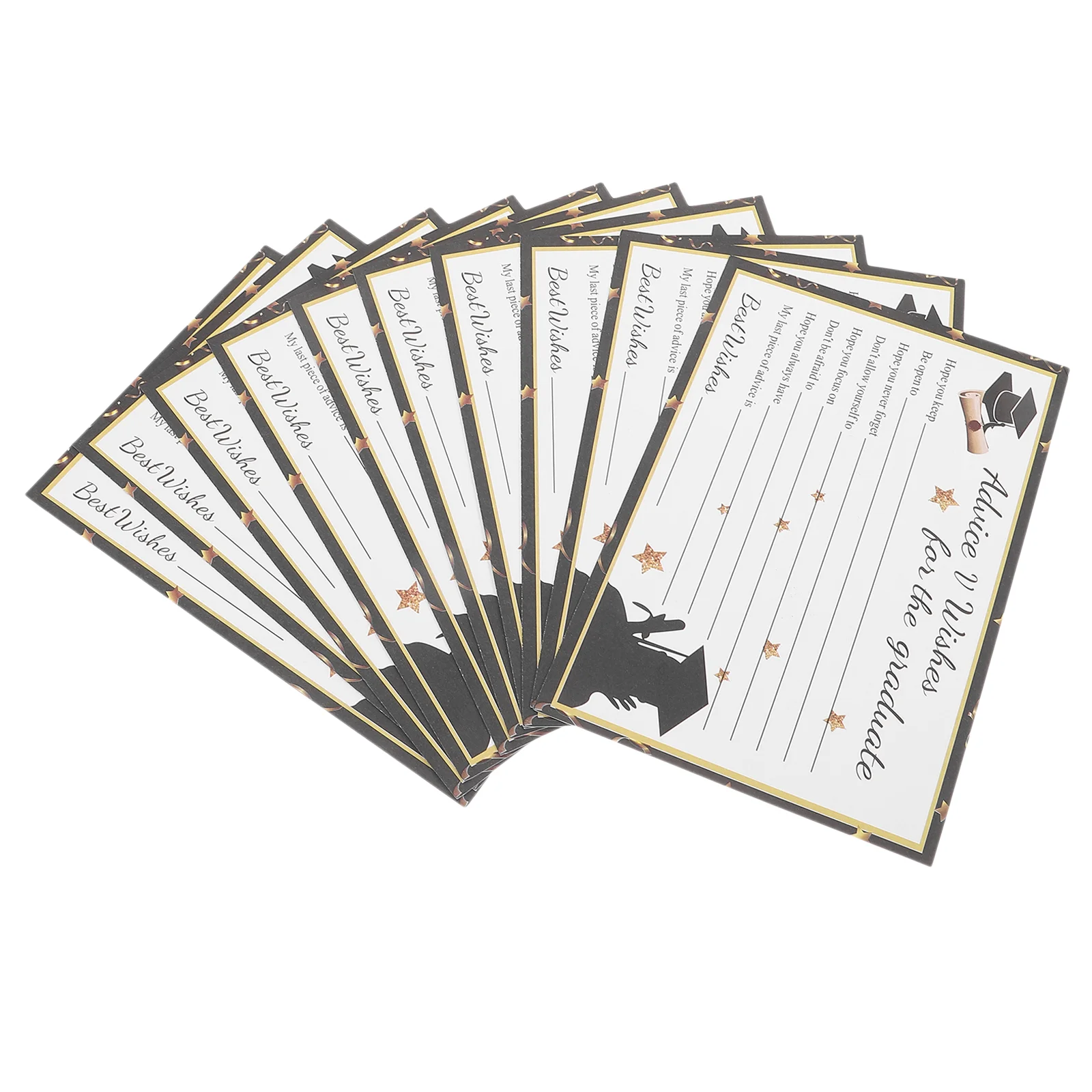 

10pcs Graduation Party Greeting Cards Delicate Paper Present Cards School Graduation Present