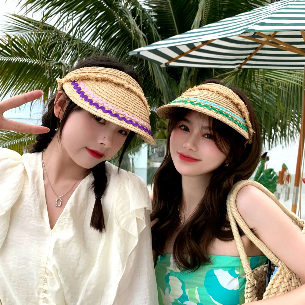 

Empty top cap RAFFIA hat Women hat straw hat Beach hats Sun cap Hat male hats for women luxury designer brand fedoras Golf cap