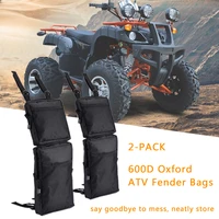 2 pack 600d oxford atv fender bags atv saddle bags tank bag motorcycle luggage cargo storage hunting bag wholesale csv