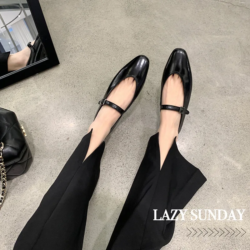 Женские туфли с закрытым носком Maxdutti Туфли Мэри Джейн на плоской подошве дамские