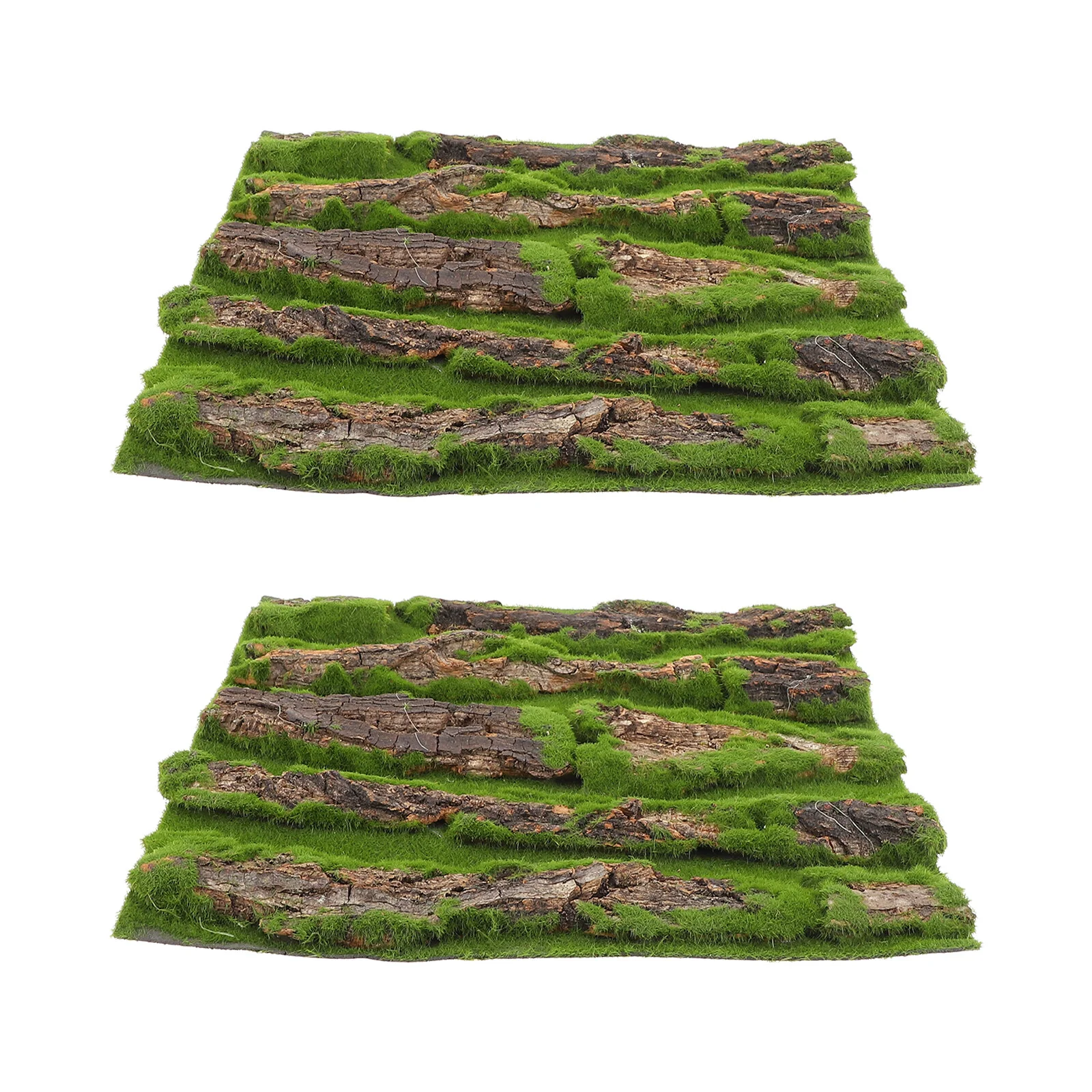 

Climbing Pet Bark Decoration Landscape Adorn Glass Container Artificial Fish Tank Background Moss Emulation Board Reptisoil