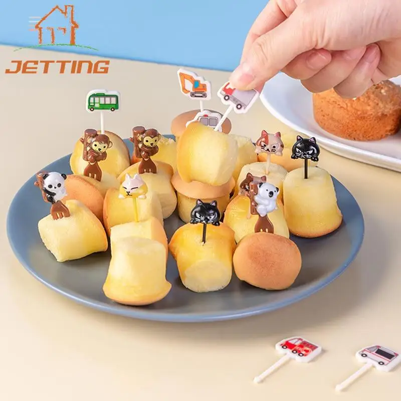 

Cartoon Fruit Fork Toothpick Cute Animal Vegetables Mini Lunch Box Lunch Box Ornament Children's Car Fruit Pick