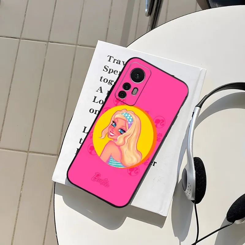 Фото Мультяшный B-Barbies, кукла, принцесса, телефонный чехол для Redmi Note 12S 12 11 11R 10 7 8 9 T 10A A2 Pro Plus, Черный силиконовый чехол №5