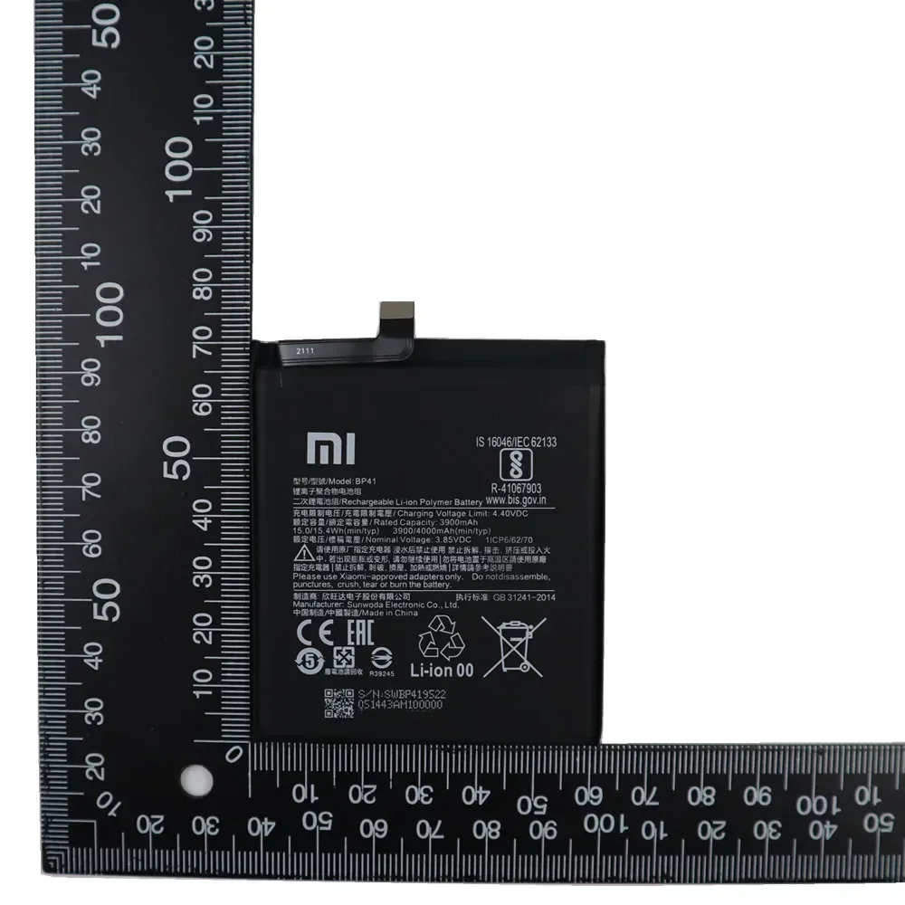 2024 года высококачественный оригинальный аккумулятор BP41 для Xiaomi Redmi K20 Mi 9T Mi9T 4000