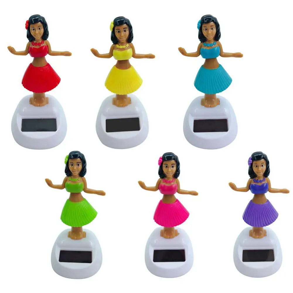 

Солнечная Танцующая пляжная девушка Автоматическая качель украшение салона автомобиля Приборная панель Декор