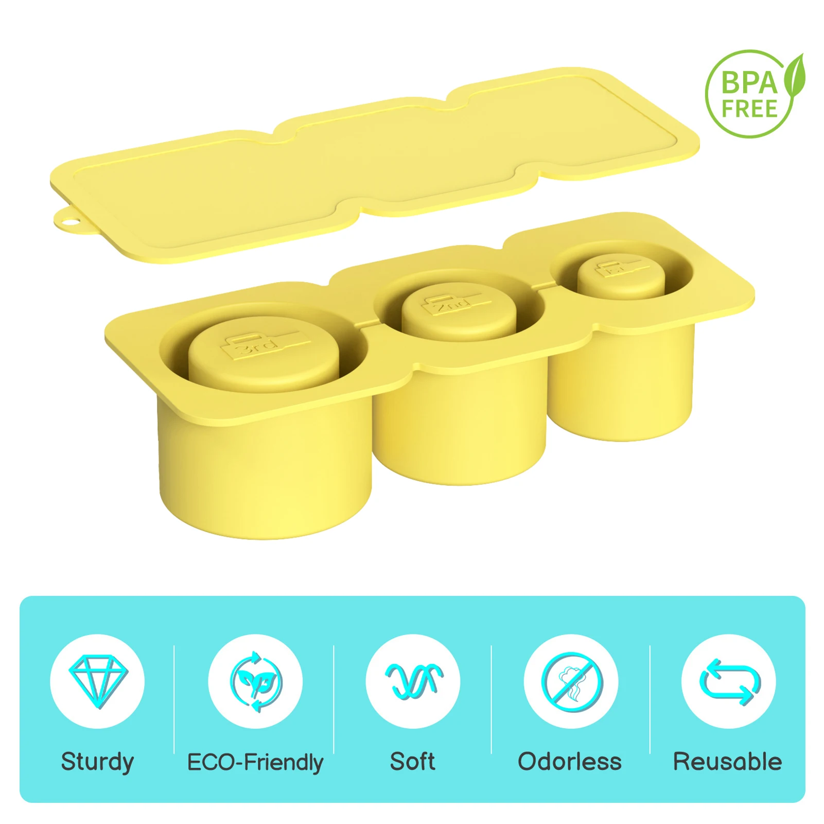 Силиконовая Форма Для Льда Бутылок С Водой 30/40 Унций Быстрозамерзающий Кубик