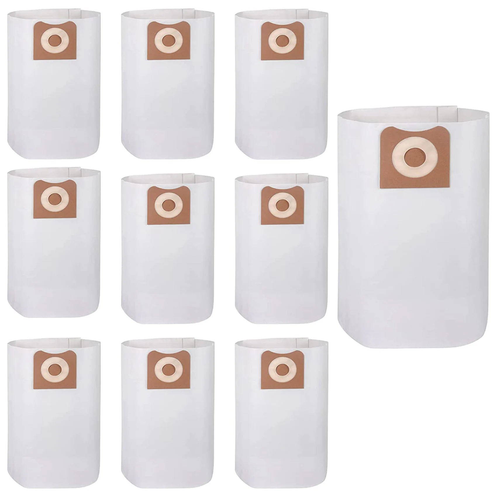 10 упаковок высокоэффективных сменных мешков для пыли VF3502 влажных/сухих