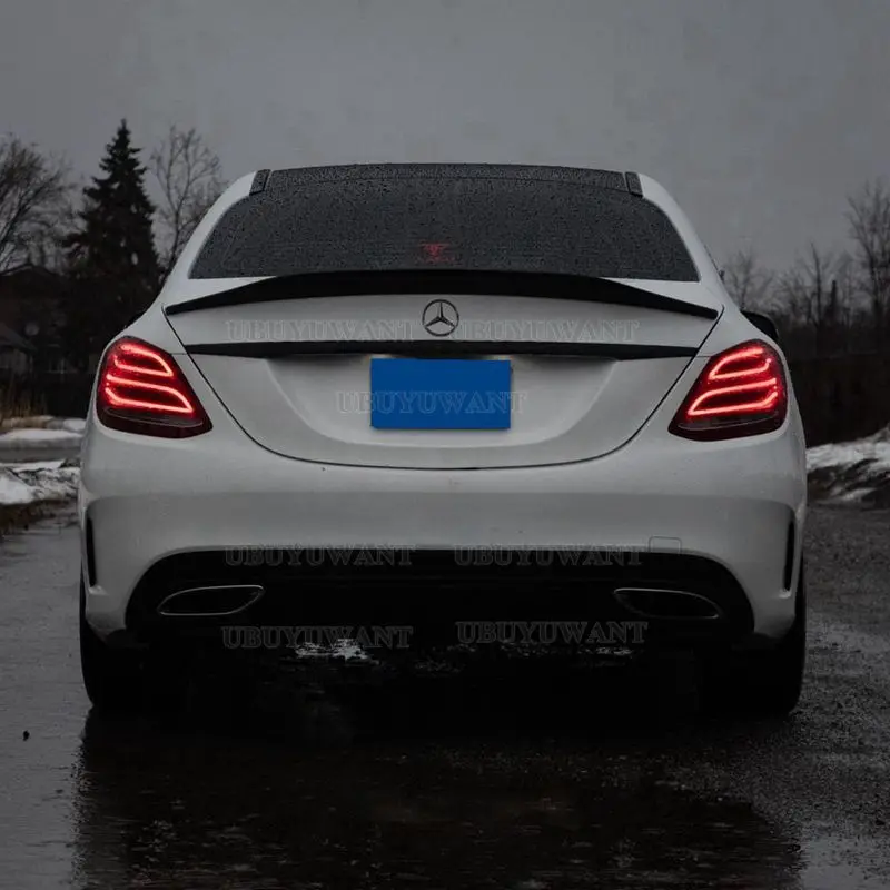 Для Mercedes Benz C Class Sedan 4-дверный W205 C180 C200 C260 C300 спойлер 2015-2021 автомобильное заднее