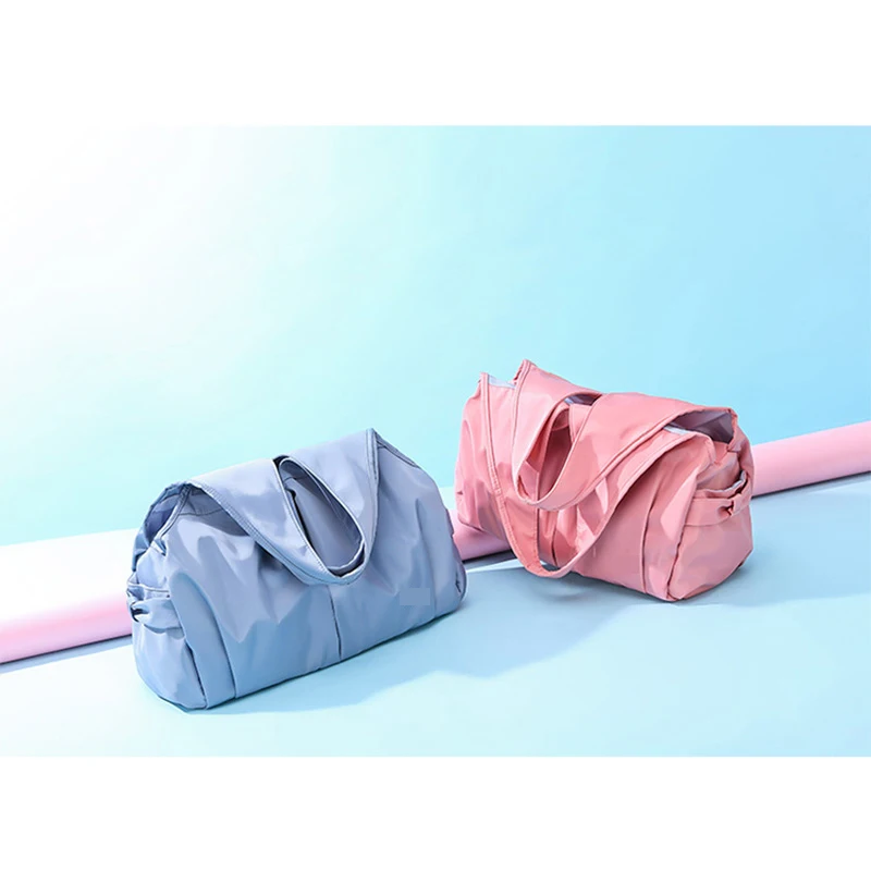 New Fashion Travel Bag With Logo Large Capacity Dry And Wet Separation Outdoor Sports Fitness Bag Handbag Luggage Bag 4 Colors