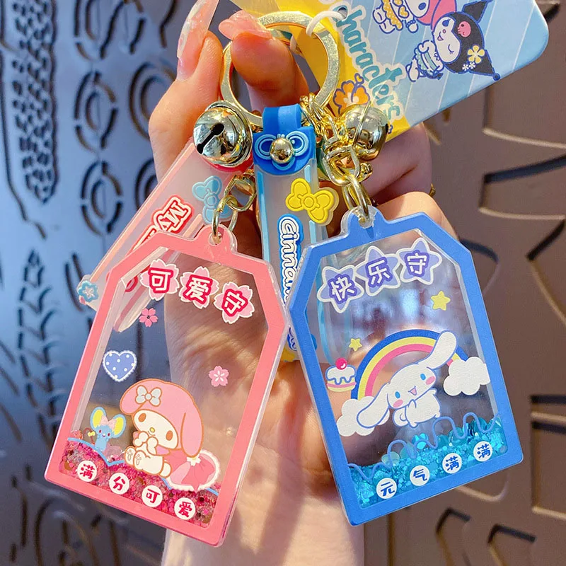 

Kawaii Keychain Sanrio Hello Kitty Mymelody Cinnamoroll Accessories Cute Anime Creative Schoolbag Pendant Girls Christmas Gift