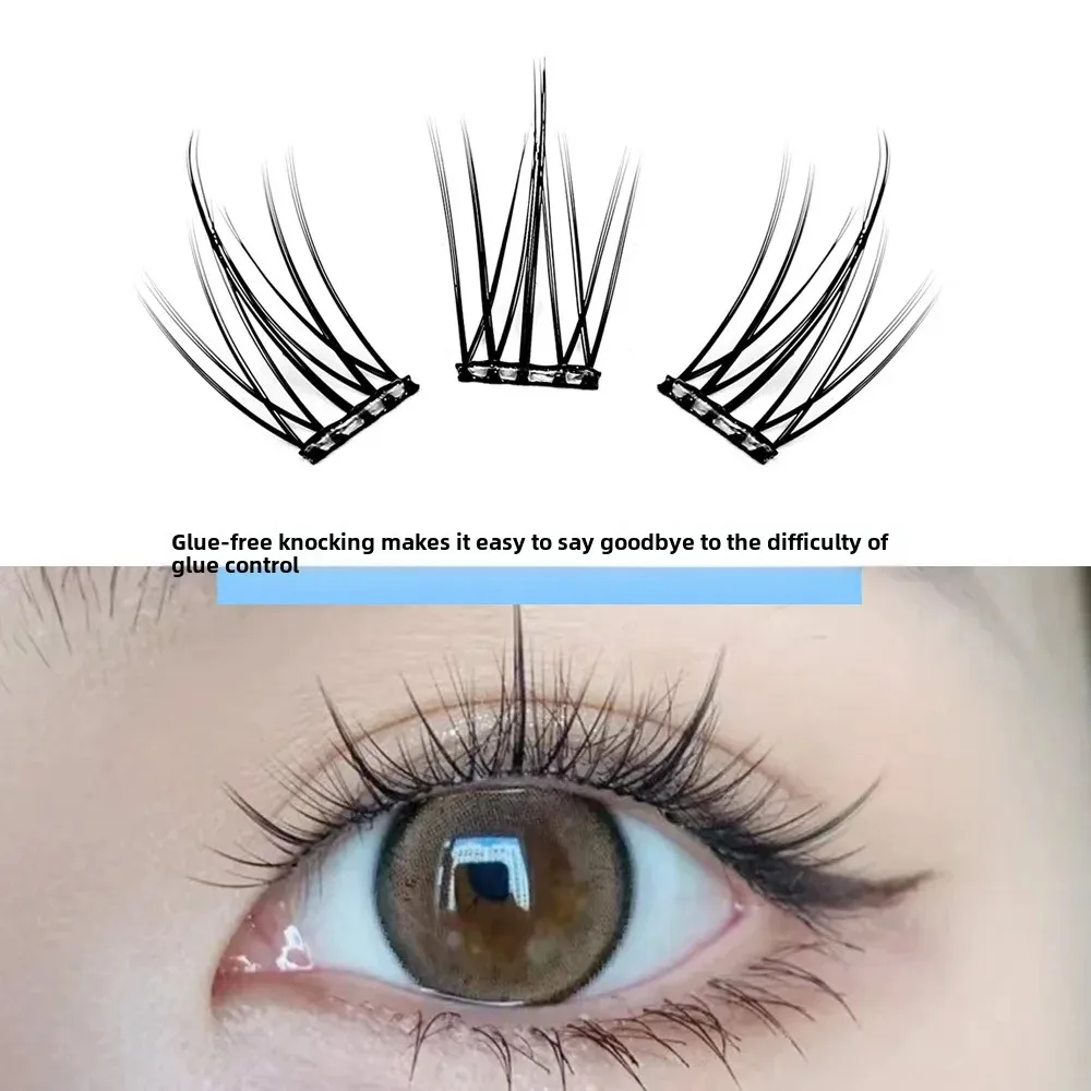 Прозрачные самоклеящиеся накладные ресницы Подсолнух Кот Фея Ленивый человек