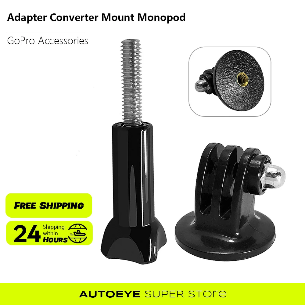

GoPro Accessories Adapter Converter Mount Monopod Tripod Holder Case Adapter for Go Pro Hero 9 8 7 6 5 for yi
