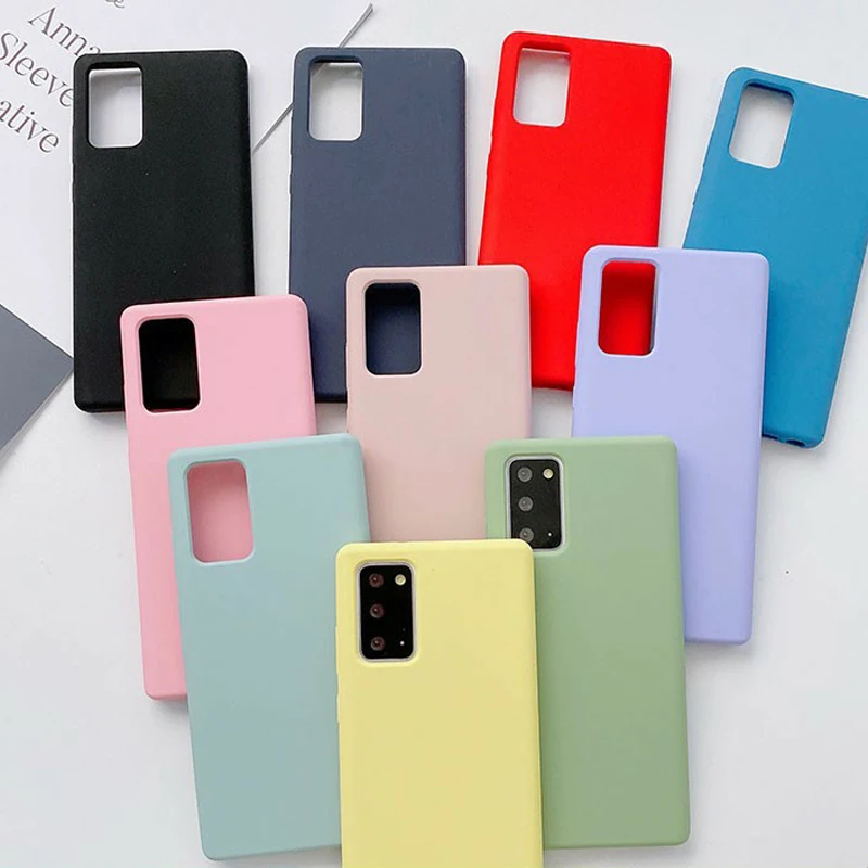 

Protective Case For Redmi Note 9 8 9s 8T 7 Pro 5G Cover Soft Silicone Cases For 9C 9A 7A 4G Simple Phone Case