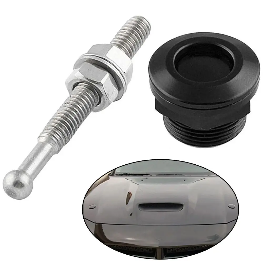 

Lock Clip Kit Car Accessories Hood Pin Car Push Button Quick Release Hood Lock Engine Bonnet Quick Release Latch
