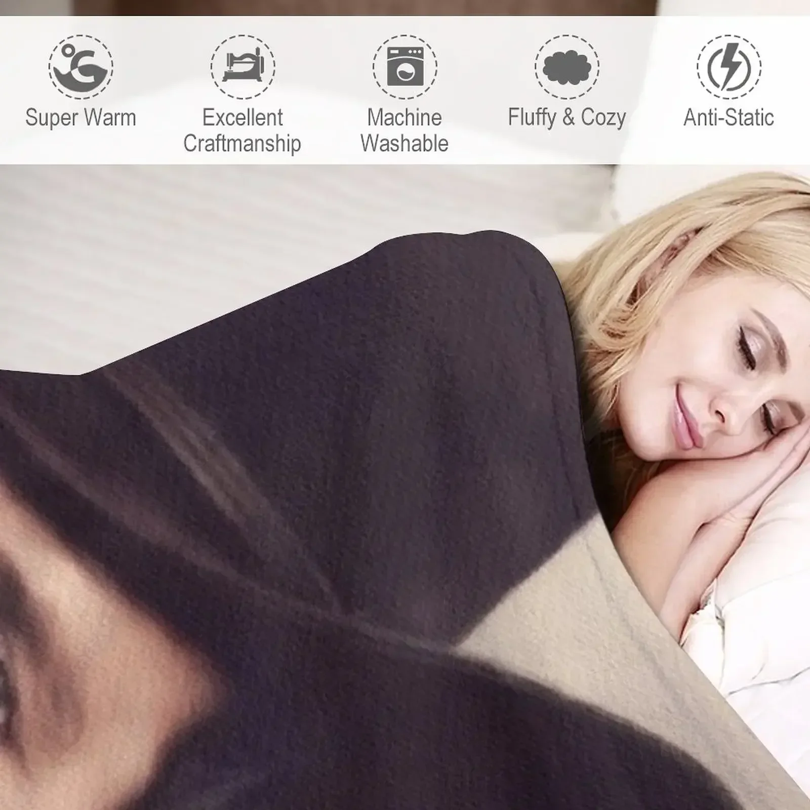 Дейл Робертсон одеяло с актером роскошные утепленные плюшевые одеяла Beautifuls