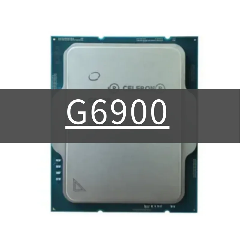 

Celeron G6900 3.4 GHz Dual-Core 4 threads CPU Processor Intel 7 10NM L3=4M 46W LGA 1700 New but without cooler