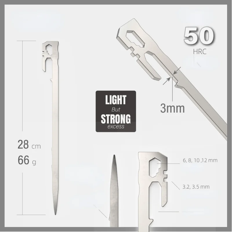 6 шт./партия садовые колышки для палатки 28 см