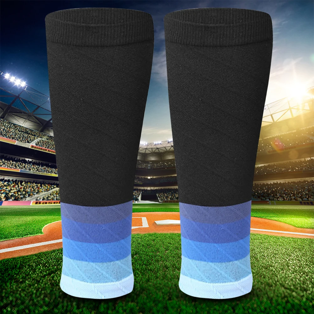 

Sports Calf Compression Sleeves Nylon Calf Cramp Shin Splint Support Pain Relief Moisture Wicking for Adult Men Women Athletes