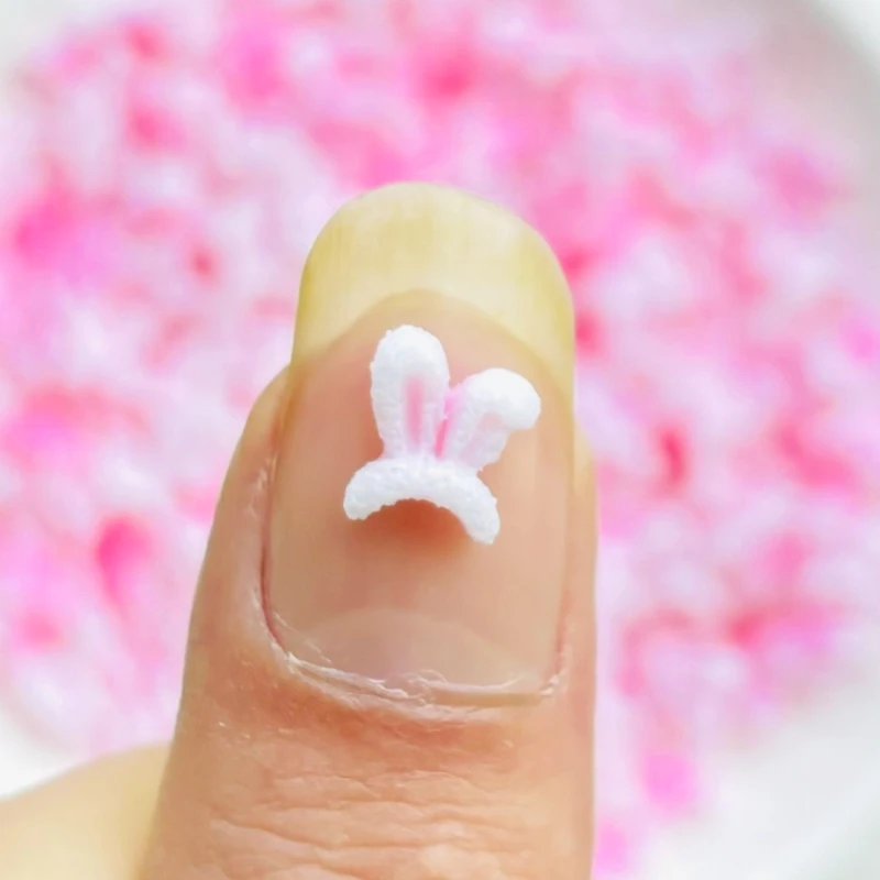 100 шт. новые милые миниатюрные украшения из полимера с мультяшными кроличьими