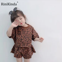 rinikinda 2022 summer new cotton baby clothes set boys and girl cute smiley print tops shorts 2pcs kids children clothing suit