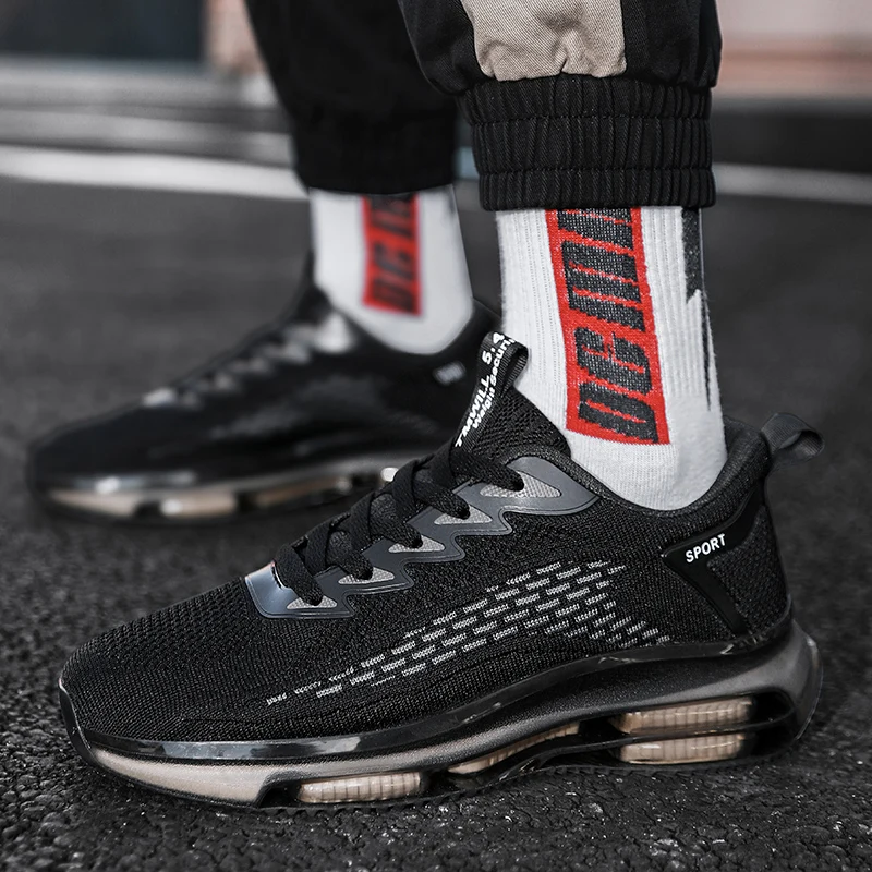 Новинка 2024 летняя мужская Тонкая обувь дышащие мужские брендовые кроссовки с