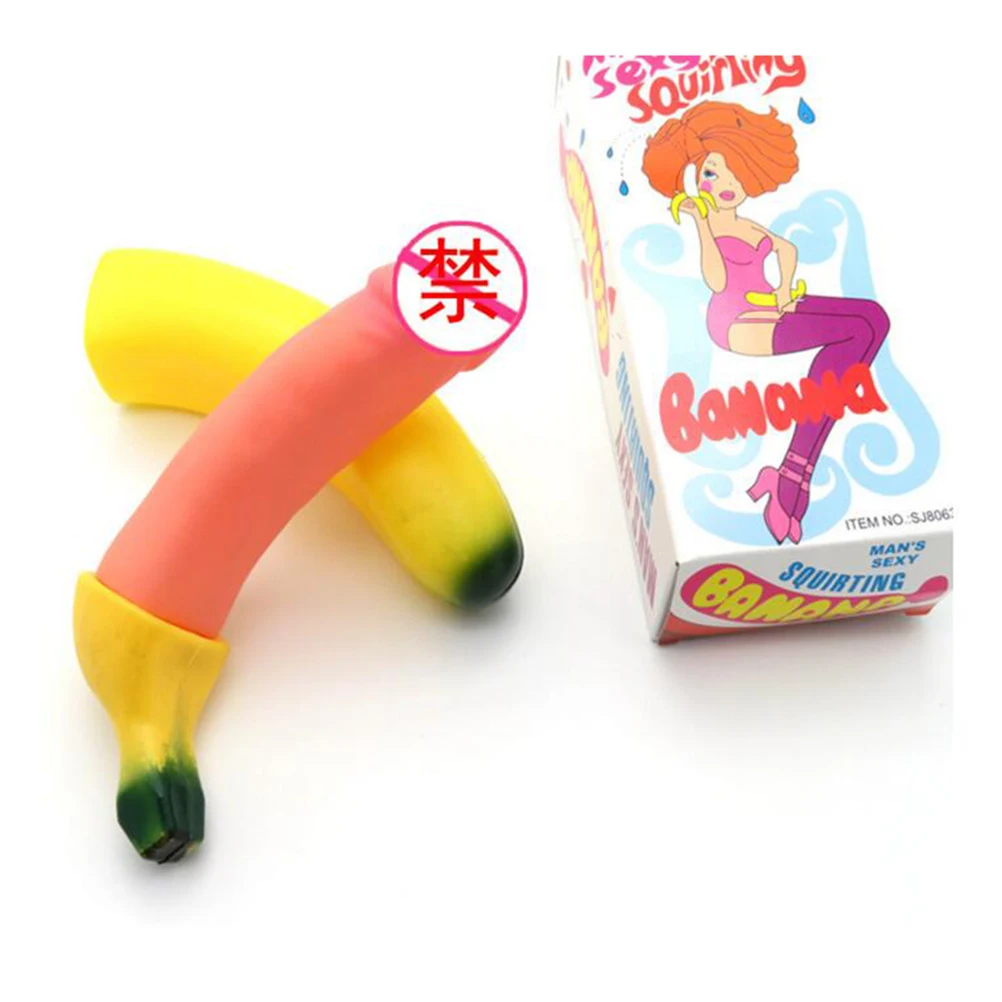 1 Pc Banana or Penis Funny Gags Practical Maker Trick Jokes Toys for Adult