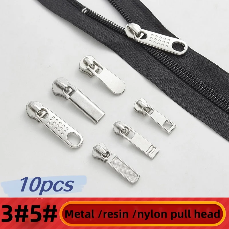 (10 шт.) 3 #5 # металлическая нейлоновая застежка-молния без защелки для детской