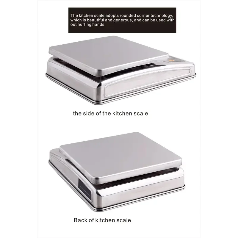DK10 Цифровые полные кухонные весы из нержавеющей стали 10 кг 1 г пищевые цифровые
