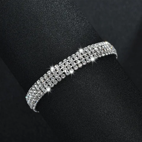 TREAZY Серебряные браслеты с кристаллами