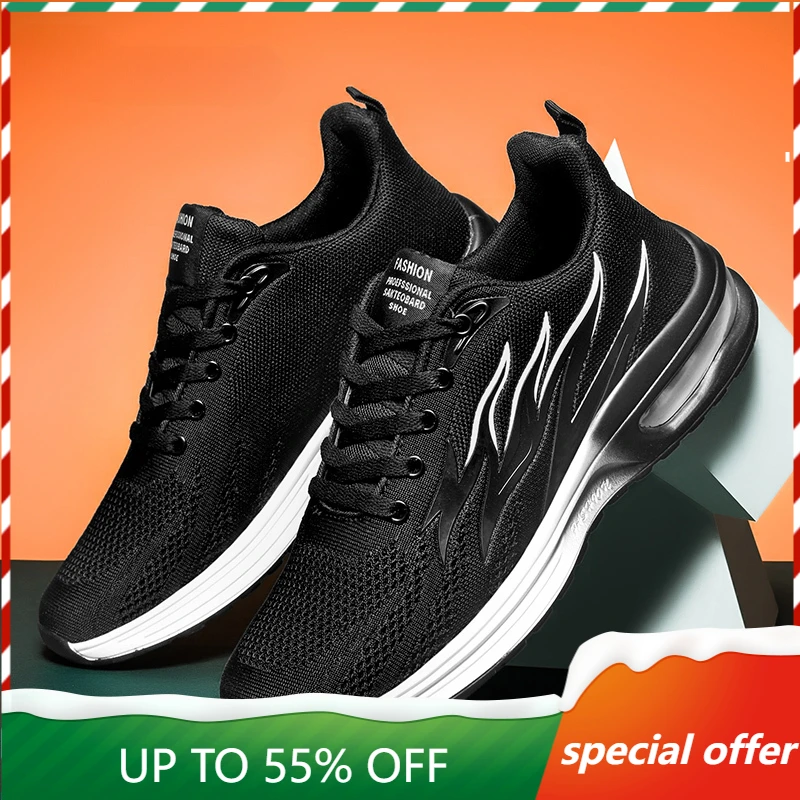 

Athletics Training Men Sport Shoes Running Sneakers Air Cushion Mesh Fashion Footwear Lightweight Sneakers for Women Comfortable