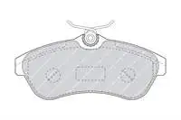 

FDB1543 for ten brake pad C2 C3 1,4 V (90HP) 16V (90HP) 16V,1, 6hdi 16V,1,6HDI VTR 03