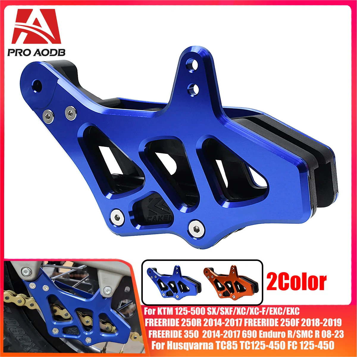 PRO AODB Защитная крышка направляющей цепи мотоцикла для KTM SX SX-F EXC EXC-F XC