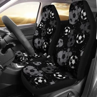grey abstract soccer ball car seat covers pair 2 front car seat covers seat cover for car car seat protector car accessory