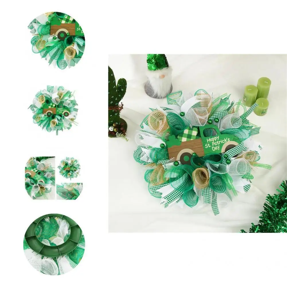 

Plastic Wonderful Relieve Boredom St Patricks Day Hanging Wreath Lightweight Hanging Garland Hand-crafted for Gifts
