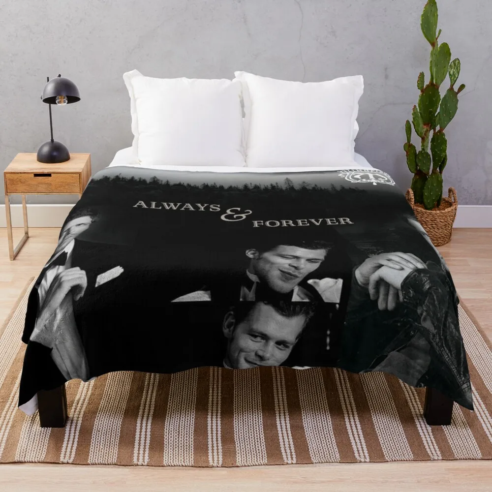 

Klaus Mikaelson Collage Throw Blanket Custom Blanket