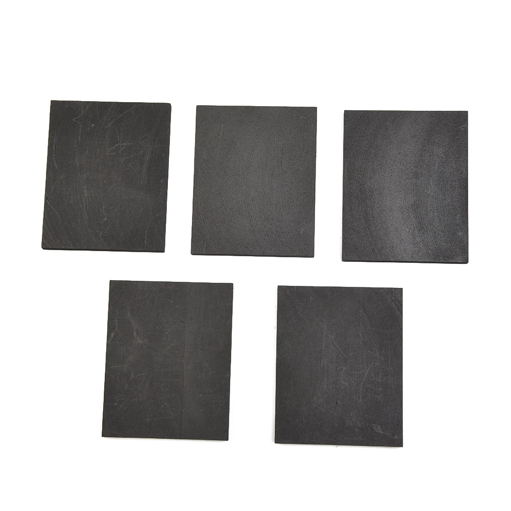 

5 Pcs 99.99% Graphite Plates Pure Graphite Electrode Rectangle Plate Sheet Set Kit 50*40*3mm Professional Tools Accessories