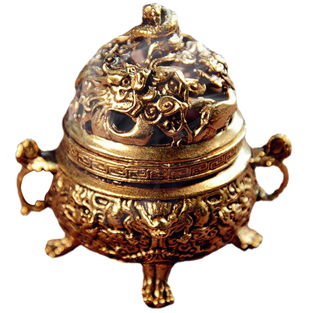 

Burner Censer Holder Decor Mini Decorative Aroma Stove Brass Oven Arabic Portablecopper Sticks Catcher Ash Metal Desk