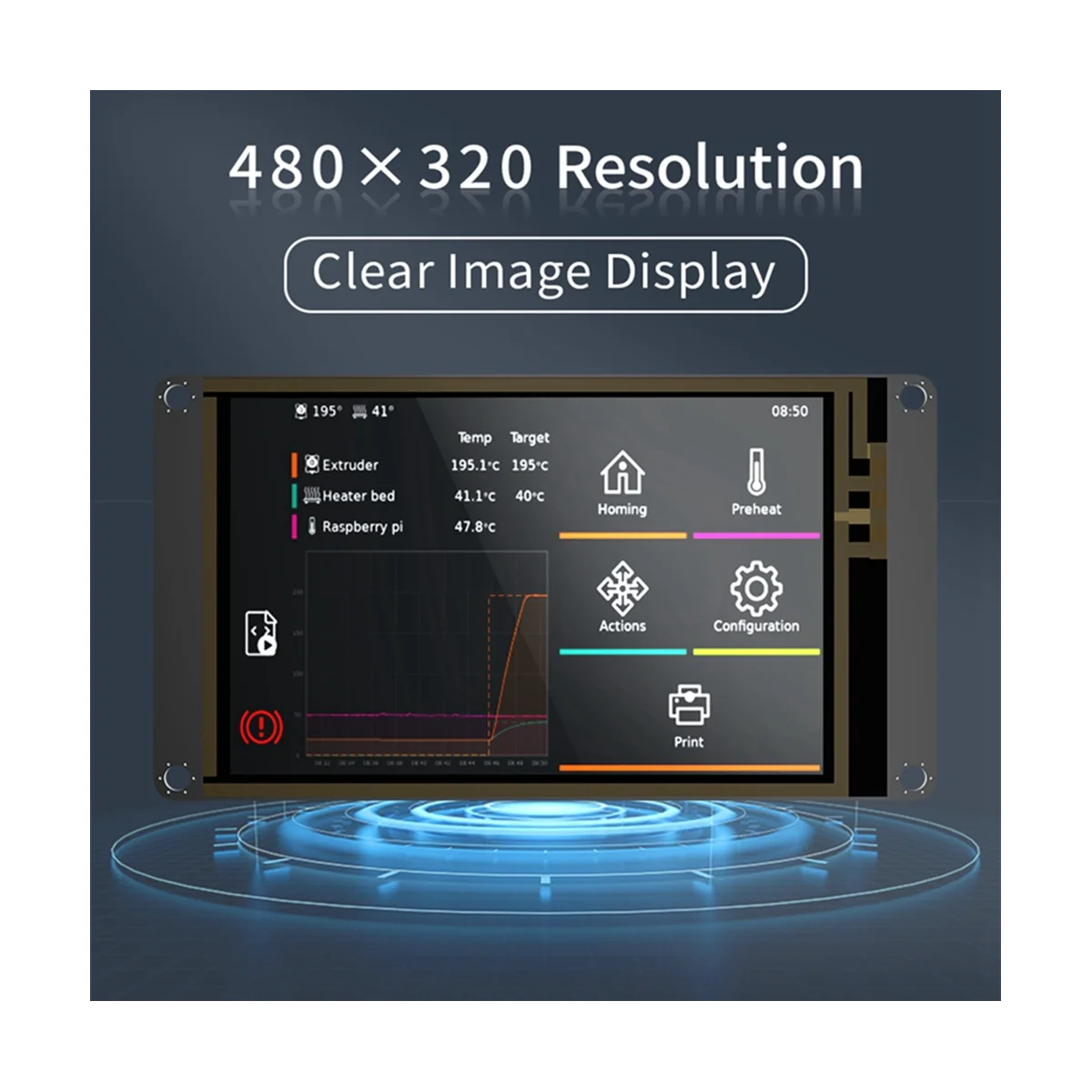 

BIGTREETECH TFT35 SPI V2.1 Touch Screen 3.5 Inch Display IO2CAN 3D Printer Parts for BTT Manta M8P M4P Board CB1 Klipper Board,B