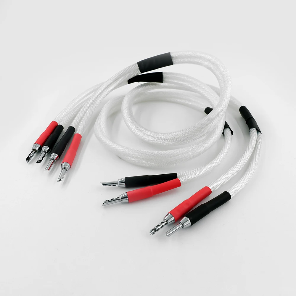 Новинка одна пара 5 дюймовых кабелей nocc (99.997%) обновленный высококлассный кабель