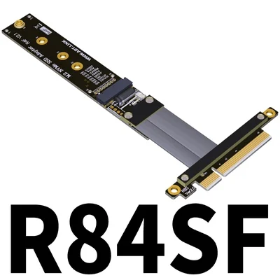 Удлинительный кабель PCIe 8x M.2 key-M NVMe SSD плата адаптера с поддержкой PCI-E3.0x8 ADT gen3 32G/bps