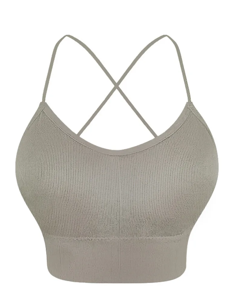 

Сексуальный женский укороченный топ YGYEEG, майки без рукавов, Пляжная Спортивная облегающая одежда с открытой спиной, Клубная одежда на брете...