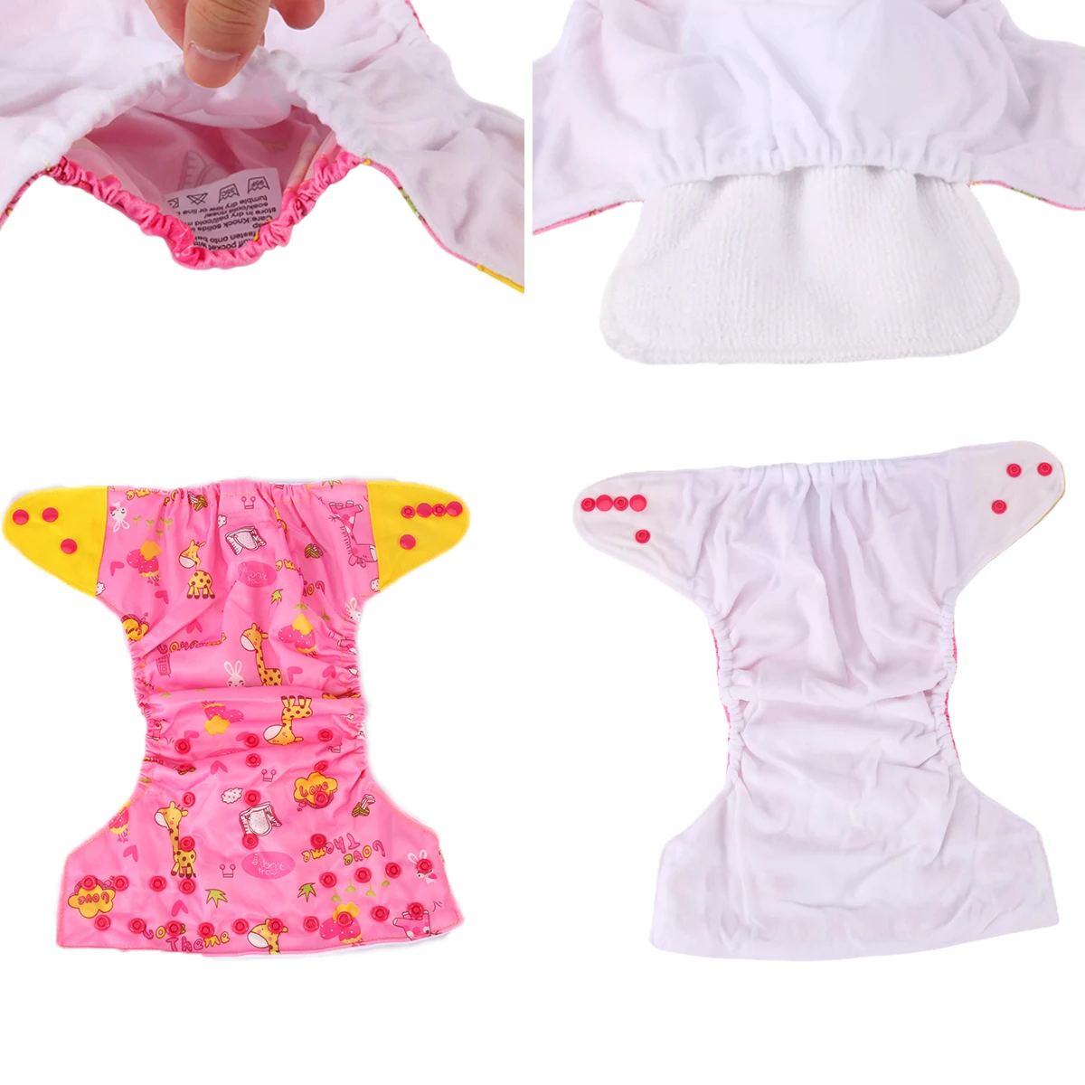 

[AIO] новый экологичный подгузник Регулируемый многоразовый детский тканевый подгузник с принтом черепахи птицы водонепроницаемый подгузни...