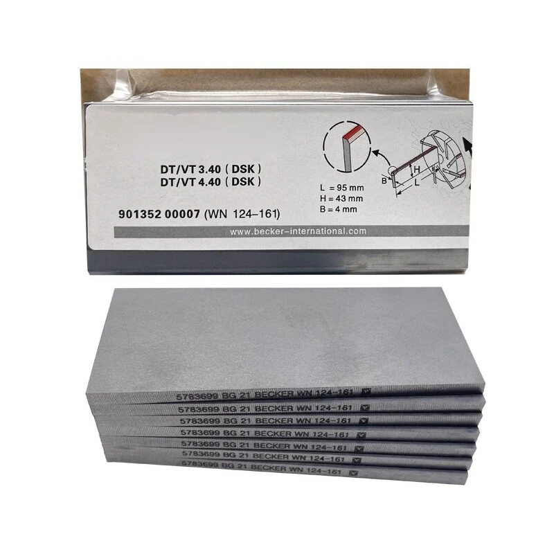 

7 шт. Углеродные лопатки оригинальные Becker DT/VT 3,40/4,40 901352 00007 WN124-161