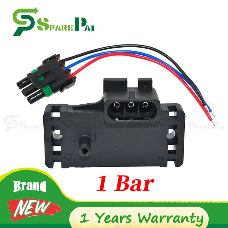 

1BAR 12569240 Датчик абсолютного давления в коллекторе для Chevy GMC Buick Pontiac Isuzu Jeep Cadillac 16137039 16017460 12247561