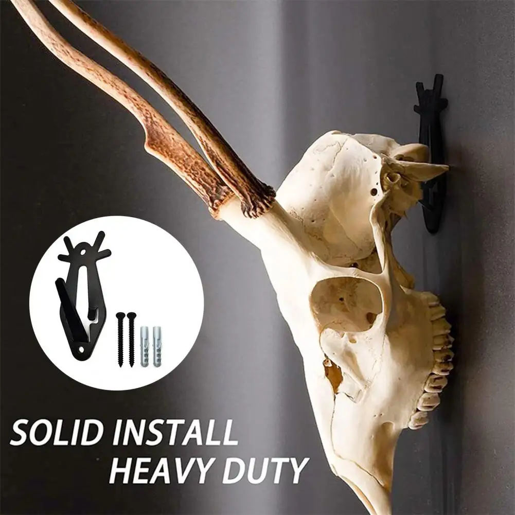 

Skull Hanger 1 Set Durable Convenient Lightweight Wall Mount Deer Skull Bracket Museum Supply