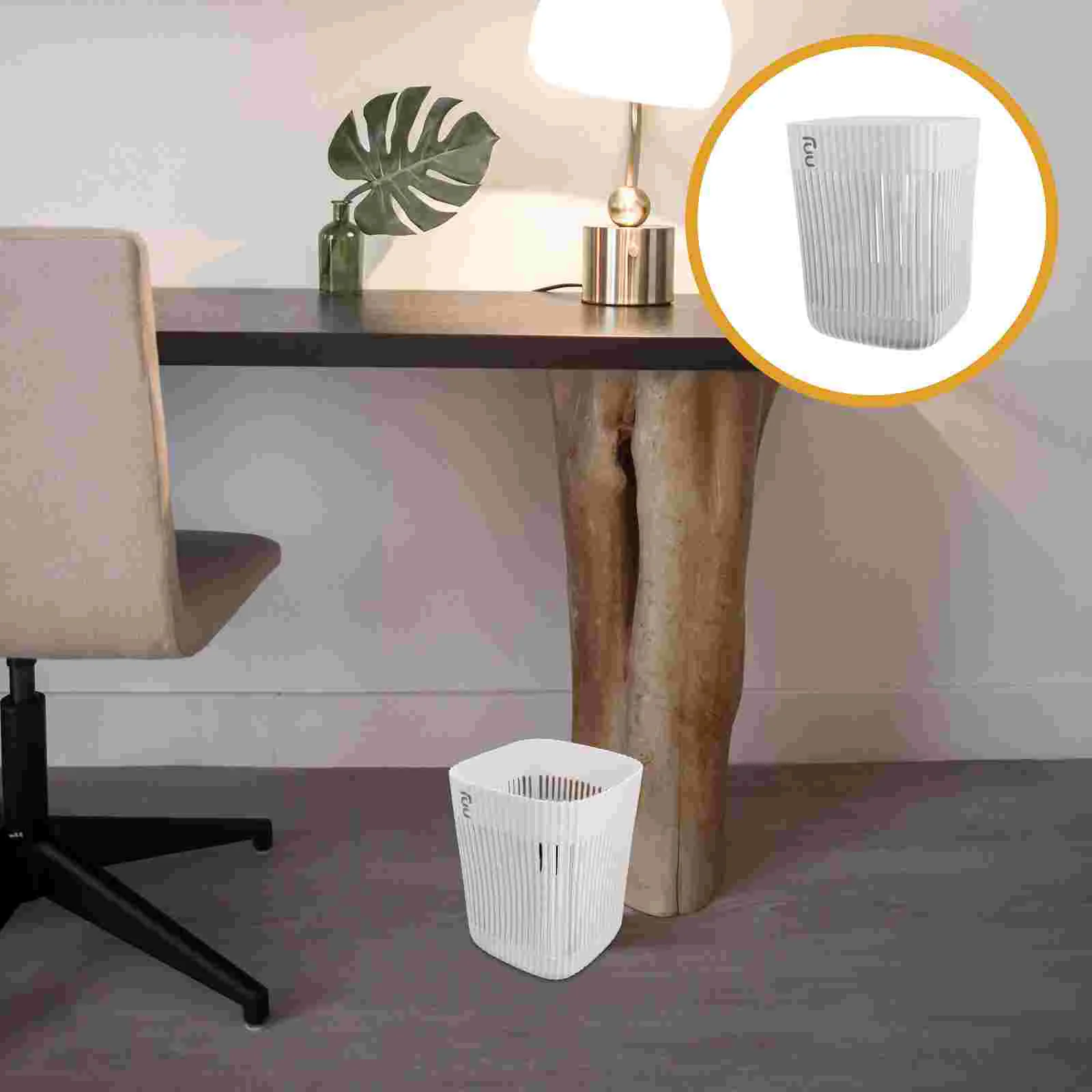 

Trash Can Waste Bin Garbage Basket Container Bathroom Kitchen Office Bedroom Wastebasket Recycling Paper Cans Rubbish Plastic